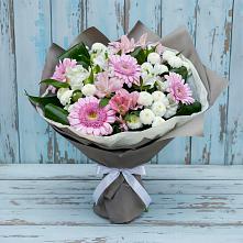 Букет цветов из:  Герберы, Альстромерии и Хризантемы #REPLACE_PRED# Вельске