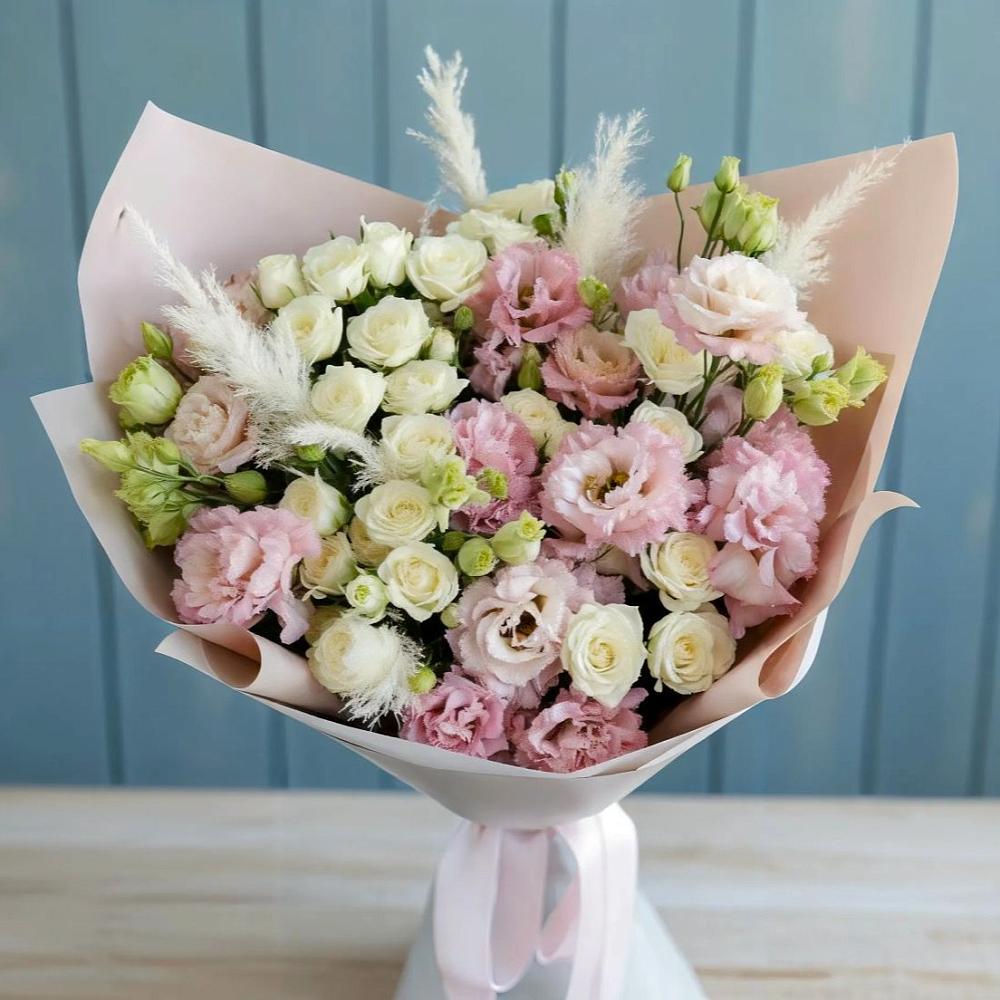 Букет цветов из: Альстромерии и Розы в Вельске