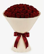 Букет 101 Бордовая роза Блэк Бакарра в Вельске