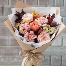 Букет цветов из:  Гвоздики, Хризантемы и Розы в Вельске