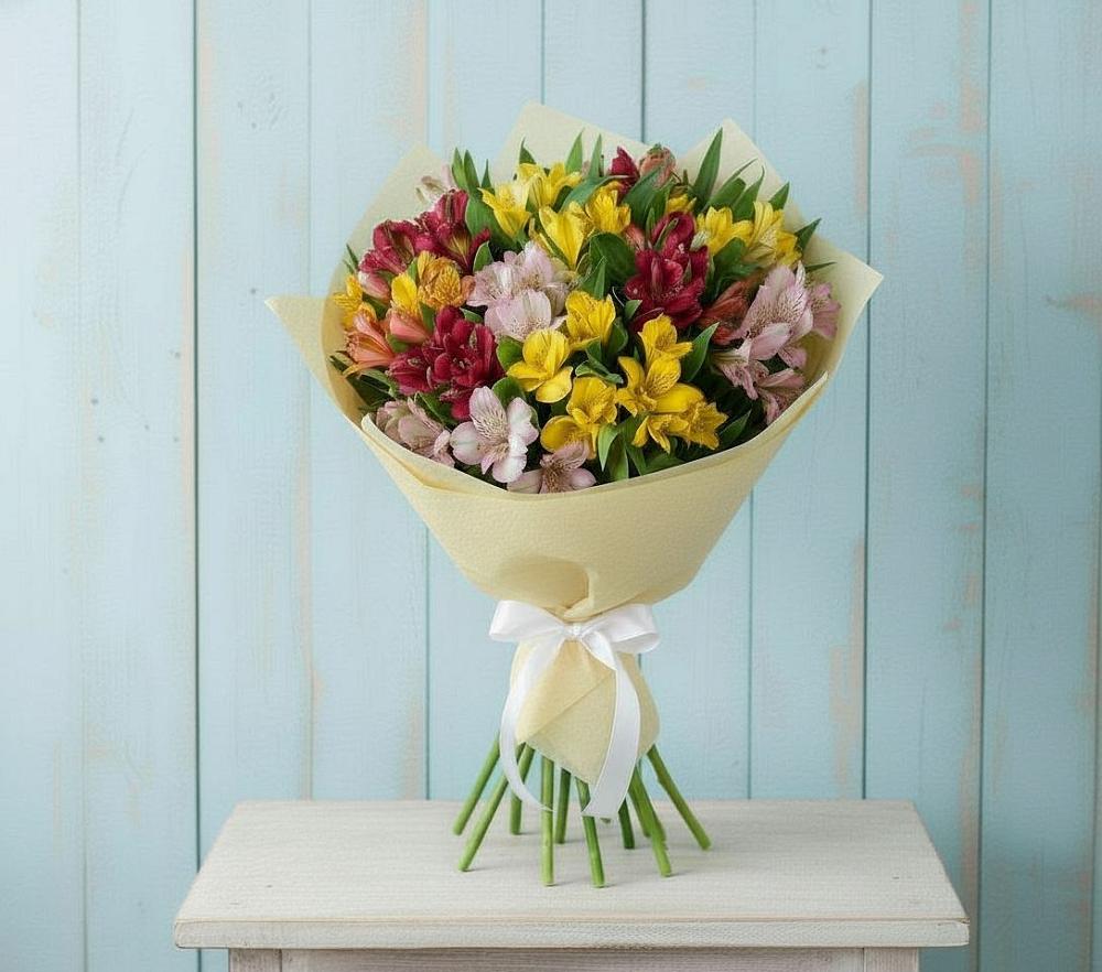Букет цветов из: Альстромерии в Вельске