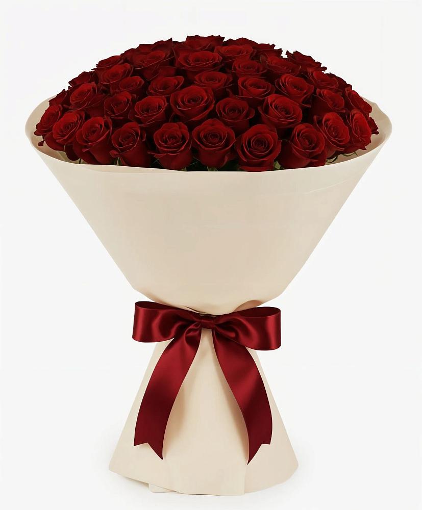Букет 101 Бордовая роза Блэк Бакарра в Вельске