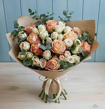 Букет цветов из:  Альстромерии и Розы #REPLACE_PRED# Вельске